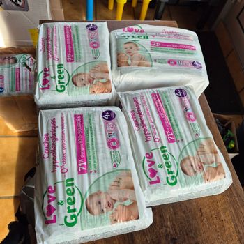 Couche Love Green Taille 4+ : 168 couches (4×42)