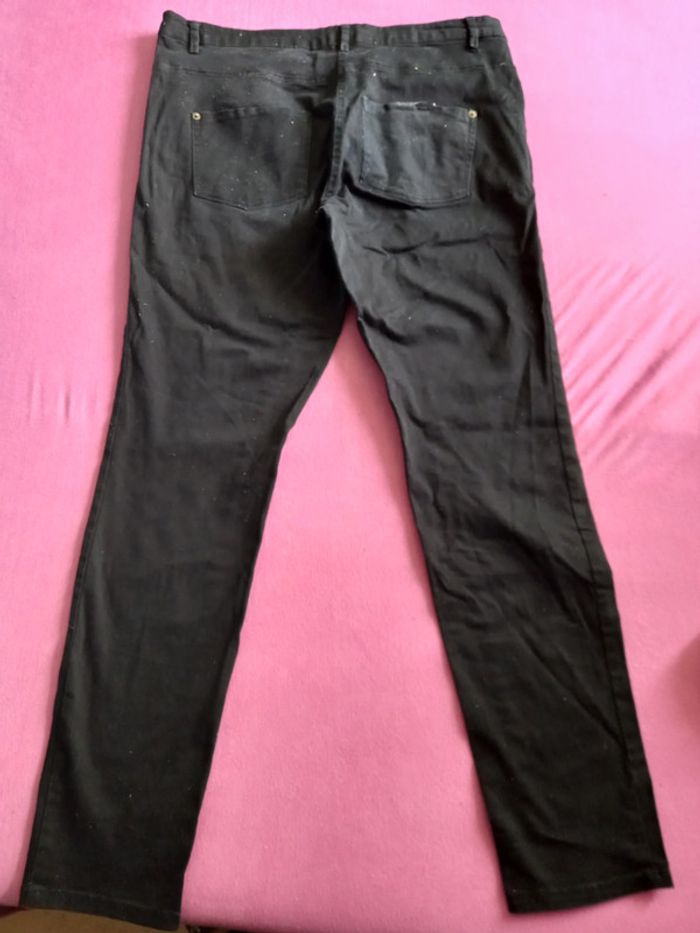 Pantalon jeans noir femme T; 44  H&M - photo numéro 2