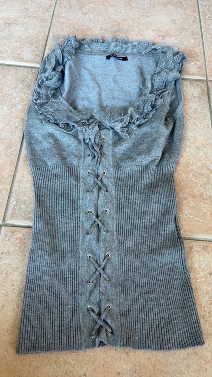 Haut morgan gris