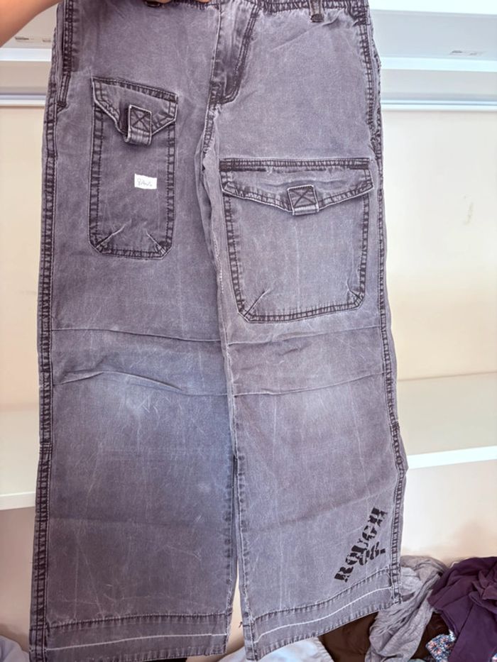 Jean garçon gris foncer