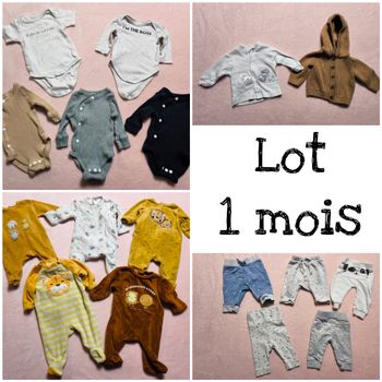 Lot 1 mois garçon