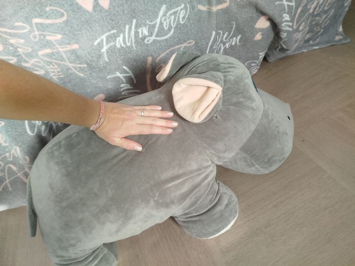 Grande peluche d'hippopotame - photo numéro 2