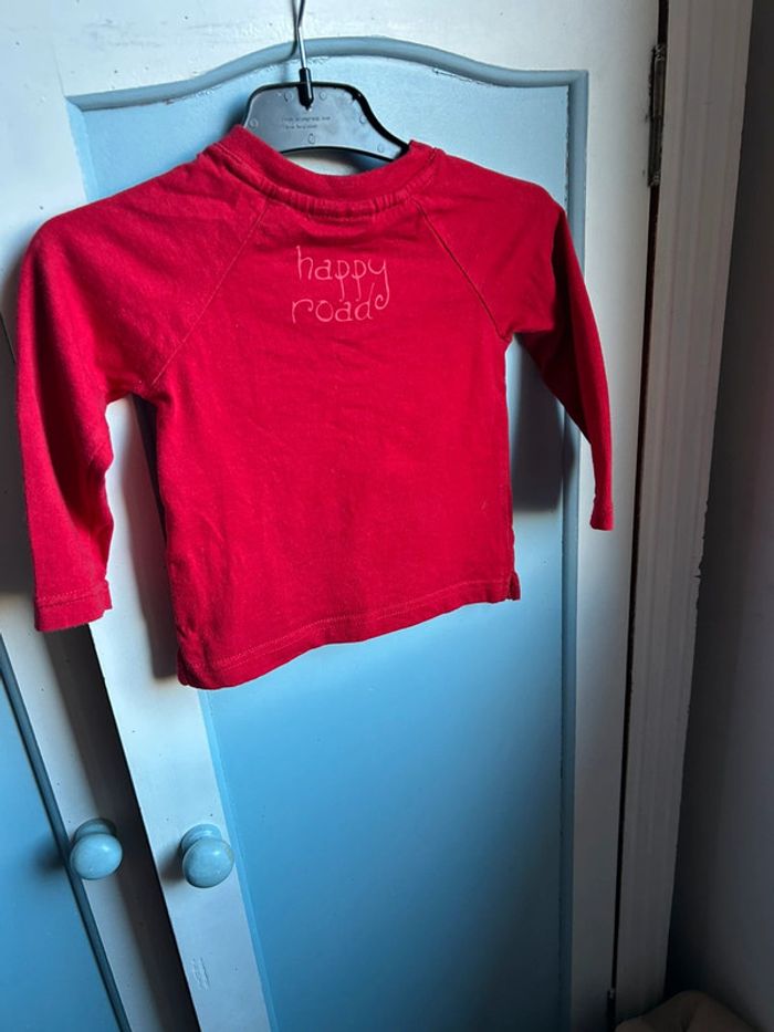 Tee shirt manches longues,pickouik , rouge - photo numéro 4