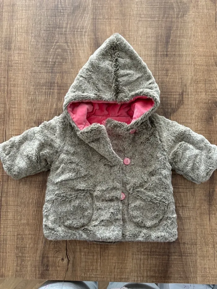 Veste / manteau fille réversible