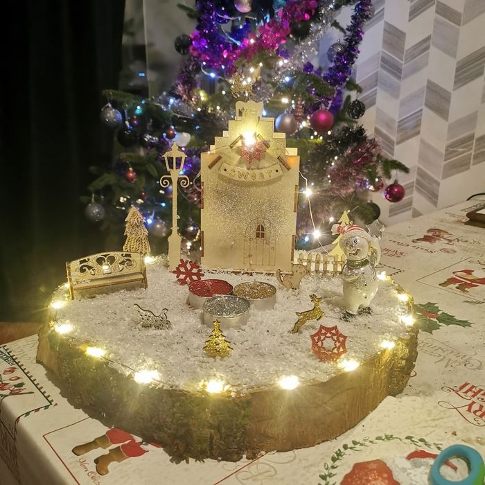 Décoration de table de Noël