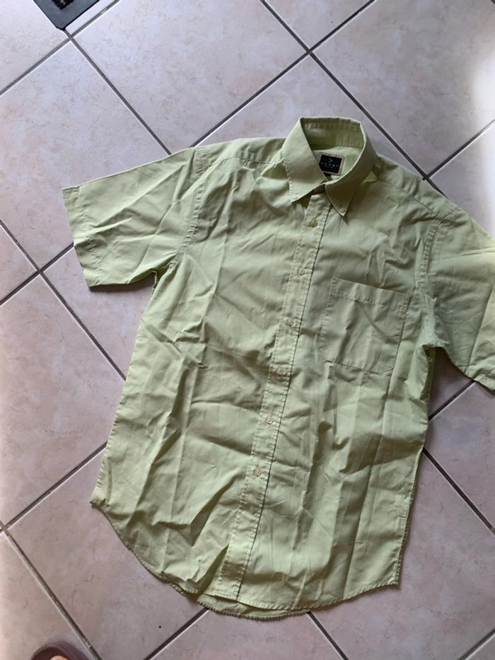 Chemise manches courtes anisée - photo numéro 2