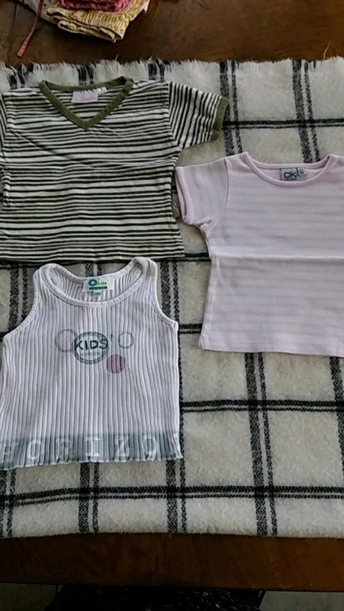 Lot de 3 haut fille taille 2 ans