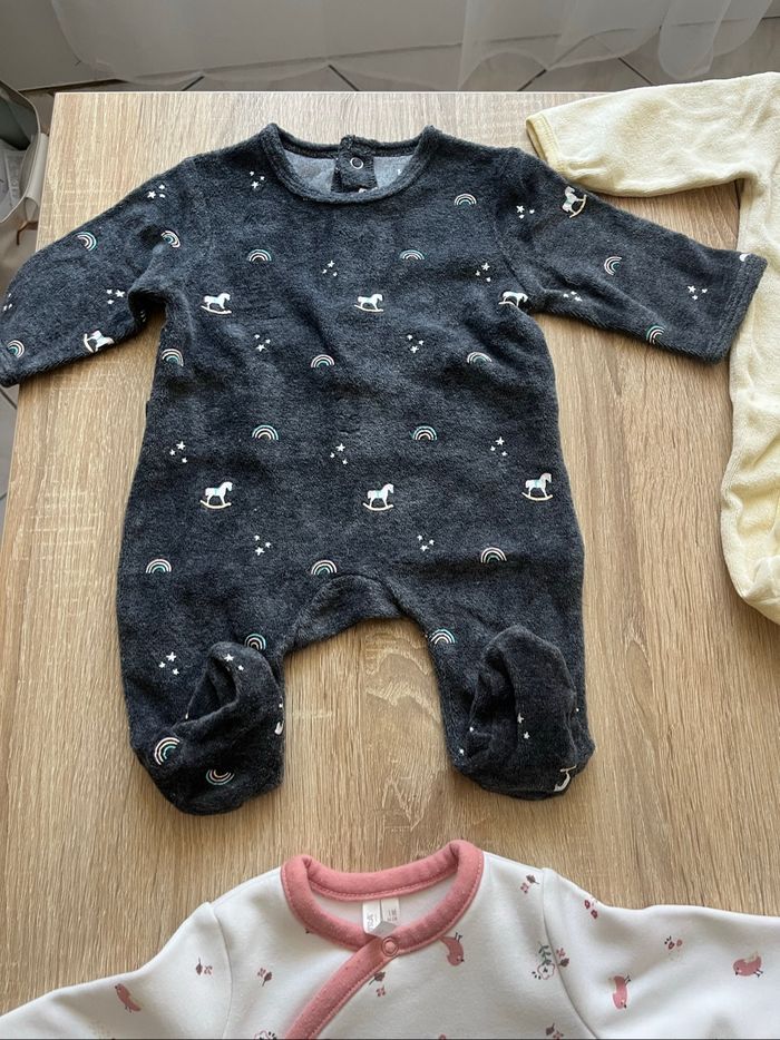 Lot de 6 pyjama bébé fille 1 mois - photo numéro 2