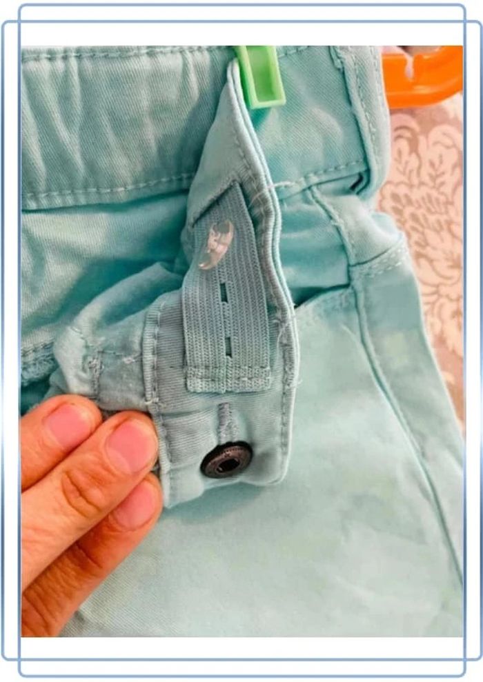 Magnifique short taille ajustable turquoise 6 ans la halle - photo numéro 5