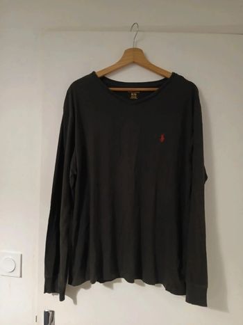 Polo Ralph Lauren gris foncé noir XL