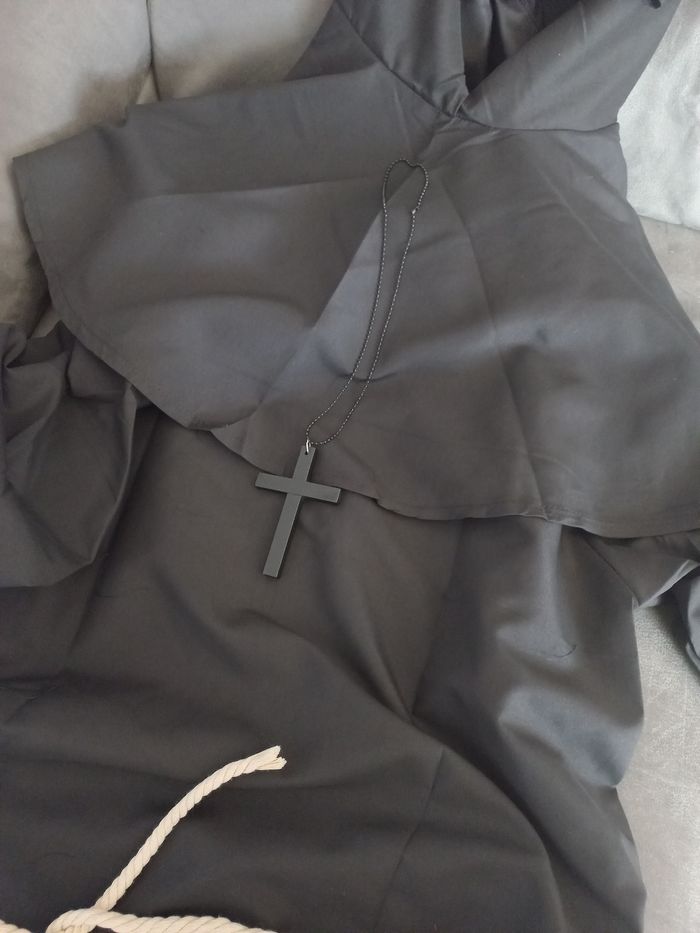 Deguisement moine religieux adulte noir taille xl - photo numéro 4