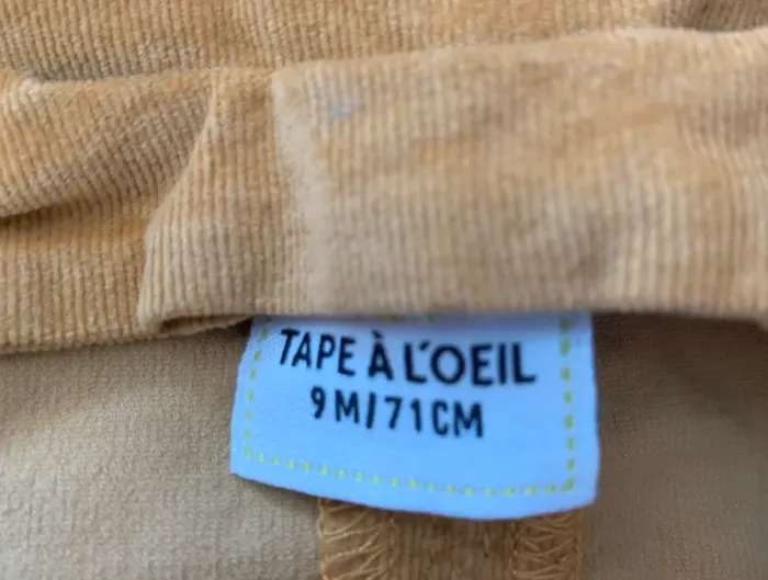 Robe salopette moutarde en velours côtelé - TAO - 9 mois - photo numéro 3