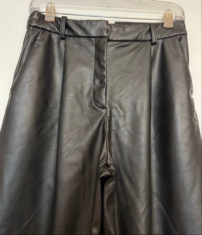 Pantalon large similicuir noir 40 - photo numéro 3