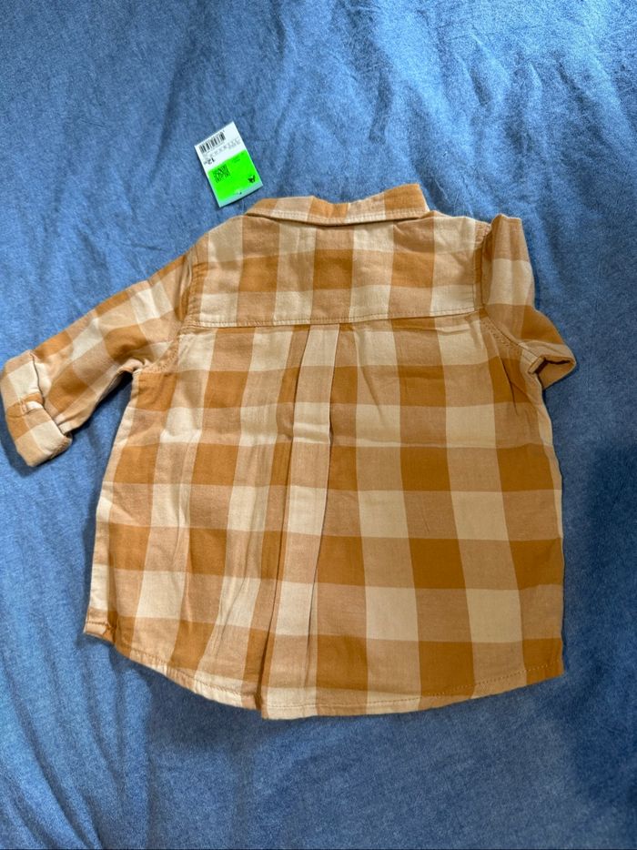 Chemise à carreaux 12 mois - photo numéro 4