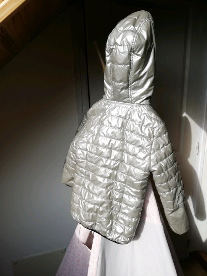 Blouson reversible argenté et noir - photo numéro 2