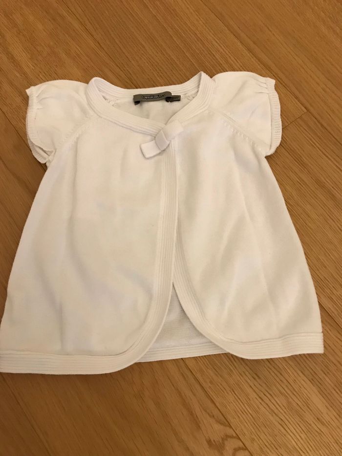 Gilet blanc à manches courtes