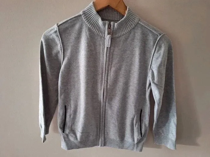 Gilet zippé gris Orchestra neuf 8 ans