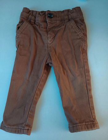 Pantalon épais marron 6 9mois