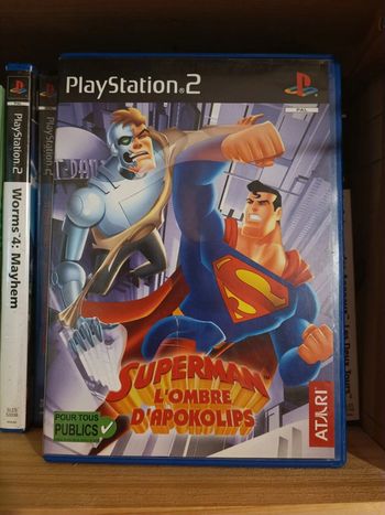 Jeu playstation 2 ps2 Superman l'ombre d'apokolips
