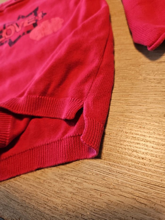Pull léger à manches longues, rose fushia, Orchestra, taille 5 ans, peu mis - photo numéro 9