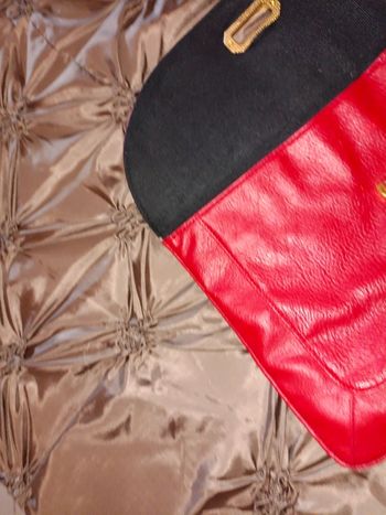 Sac à main pochette rouge