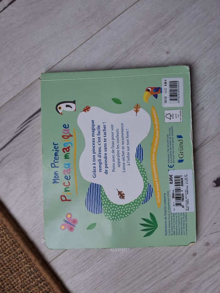 Livre peinture magique à l'eau Mon premier pinceau magique Les chiffres, Gründ - photo numéro 4