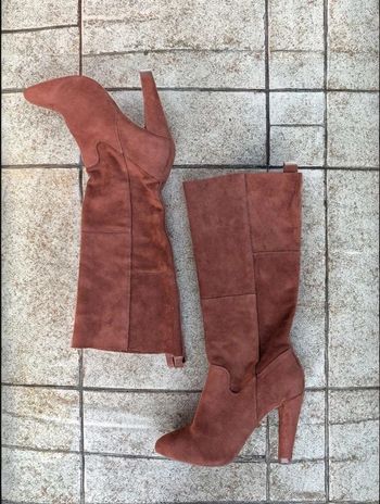 Bottes à talon marron