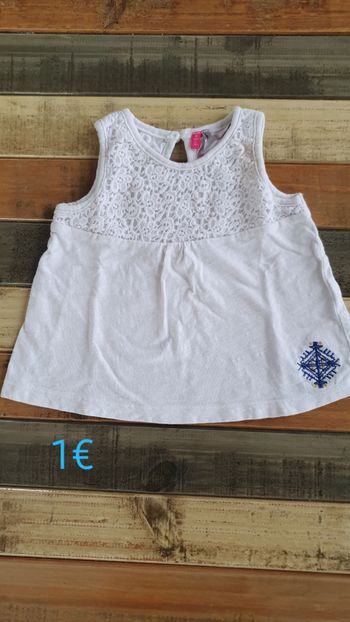 Tee-shirt dentelle 9mois