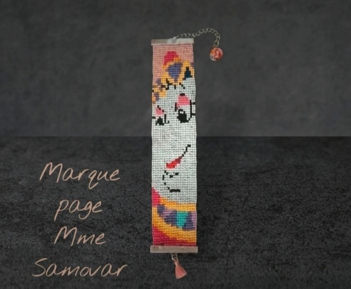 Marque page + porte clef belle et la bete - photo numéro 2