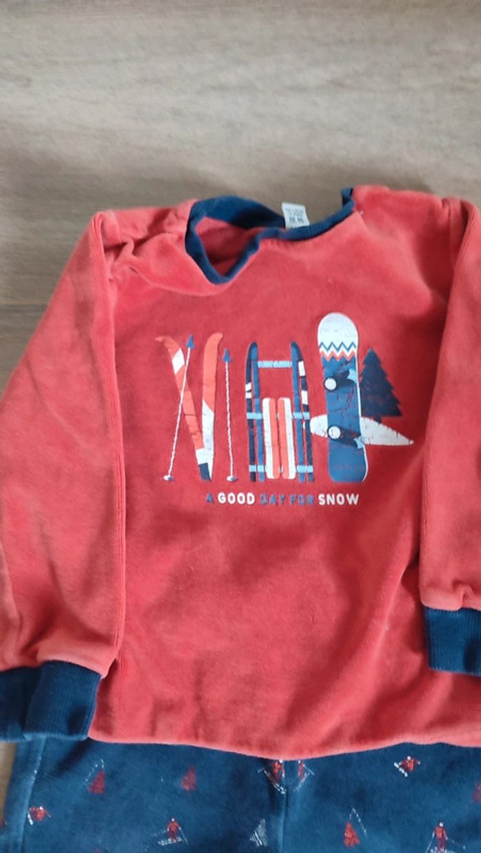 Pyjama Okaïdi velours 2 ans - photo numéro 4