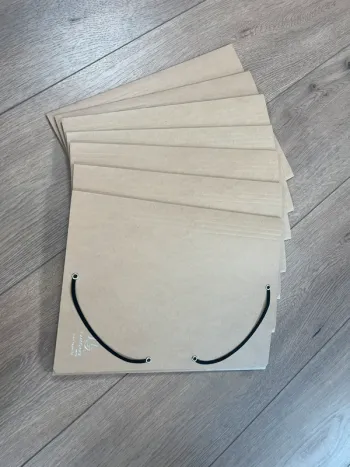 Lot de 7 pochettes à rabats couleur kraft exacompta