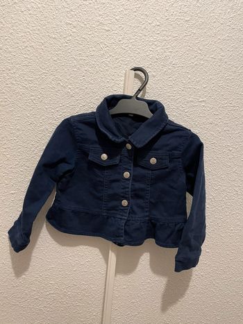 Belle veste en jean 23 mois couleur marine