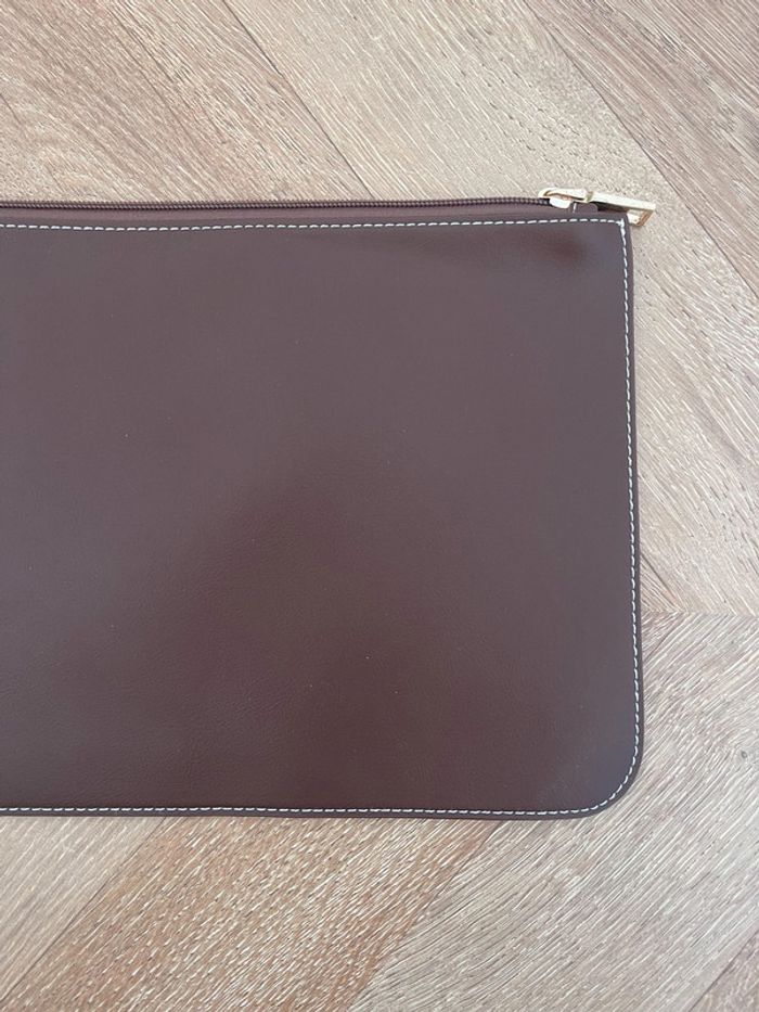 Pochette trousse marron Zara à attacher à un sac - photo numéro 5