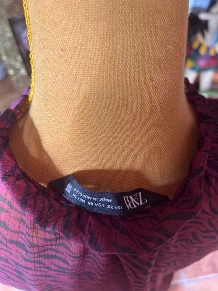 robe zébrée zara xs - photo numéro 8