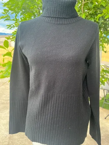 Pull col roulé