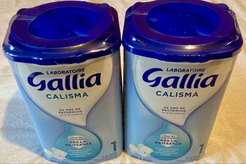 2 boites de gallia calisma 1er âge