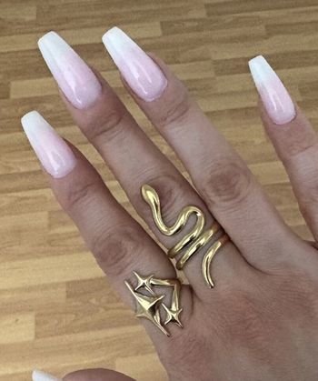 Bague Dorée inoxydable et ajustable