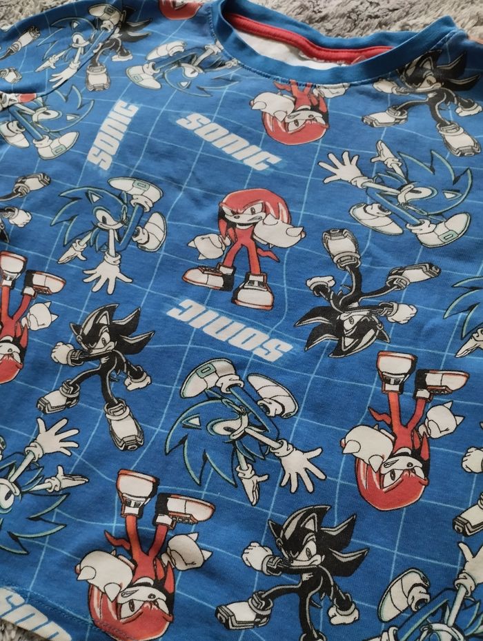 T-shirt manches longues Sonic taille 4ans - photo numéro 2