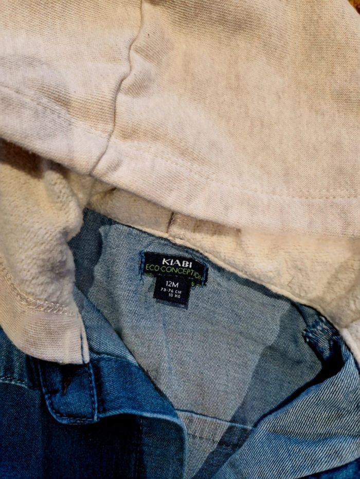 Veste jean à capuche 12 mois - photo numéro 2
