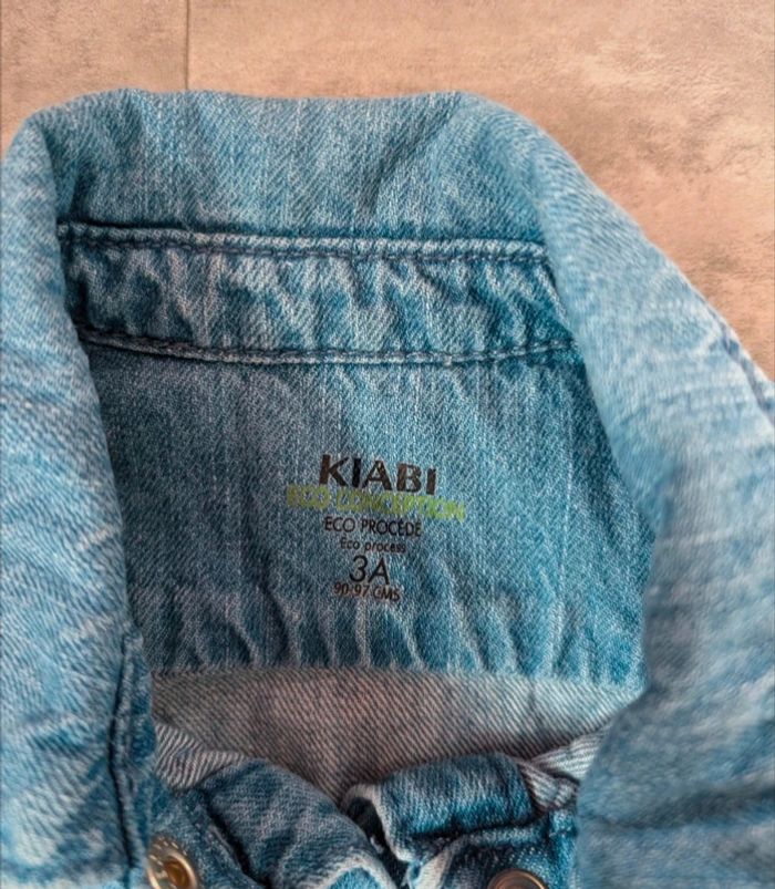 Robe en jean chic bébé fille 3 ans comme NEUVE - photo numéro 2