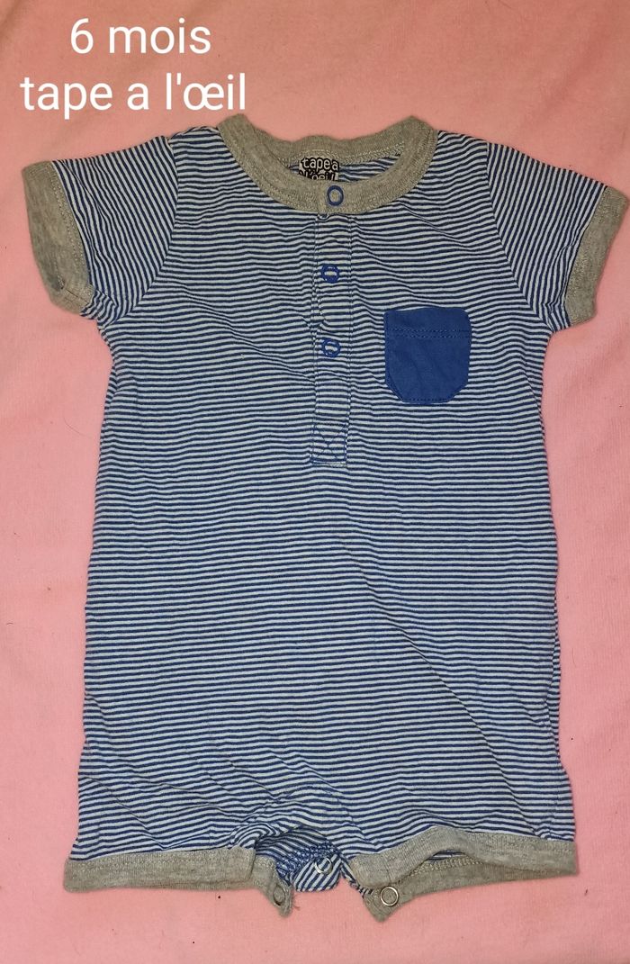 Barboteuse manche courte