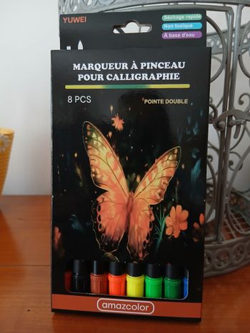 Neuf: 8 Marqueurs à pinceau pour calligraphie