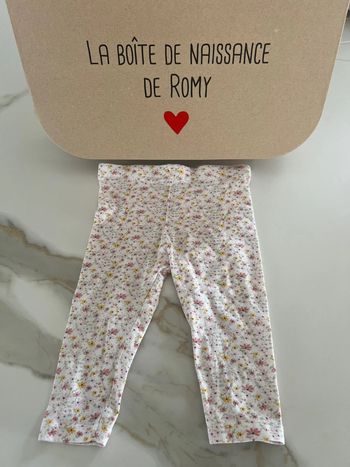 Legging fleurs 9 mois