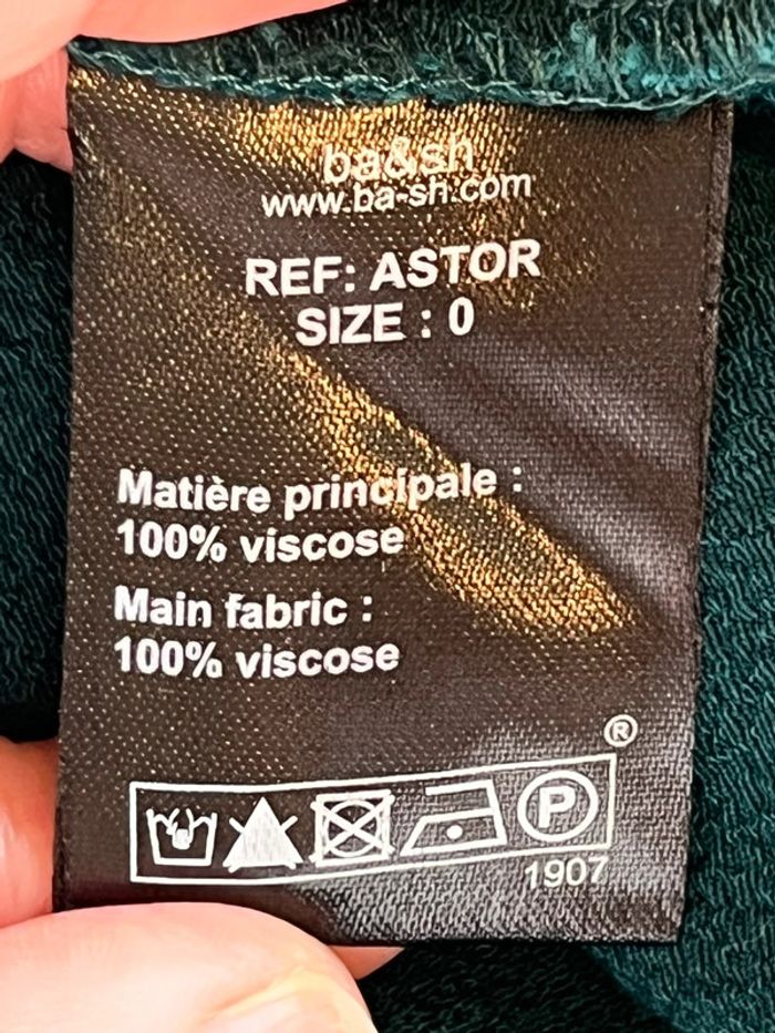 Robe col chemise verte Bash XS - photo numéro 8