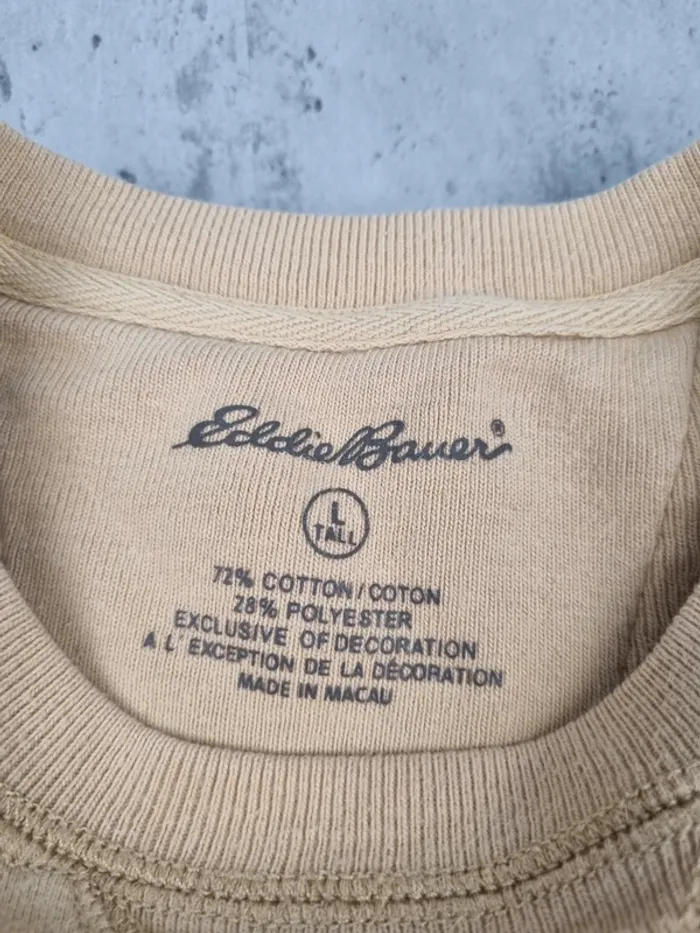 Sweat Eddie Bauer jaune – Taille L Homme (mesures en photos) - photo numéro 8