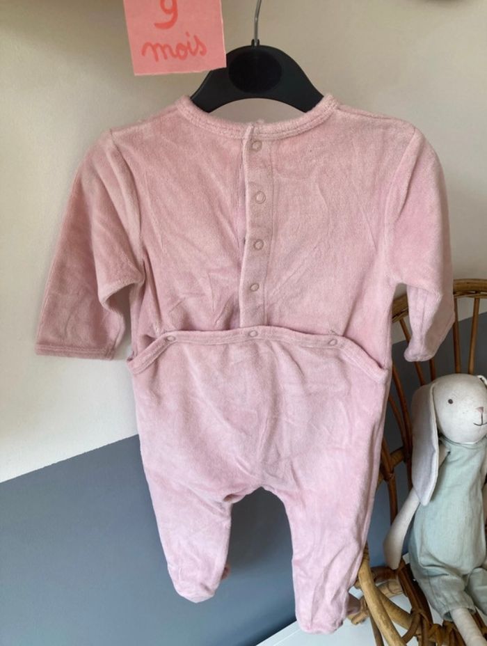 Pyjama fille une pièce velours rose Kiabi - photo numéro 3