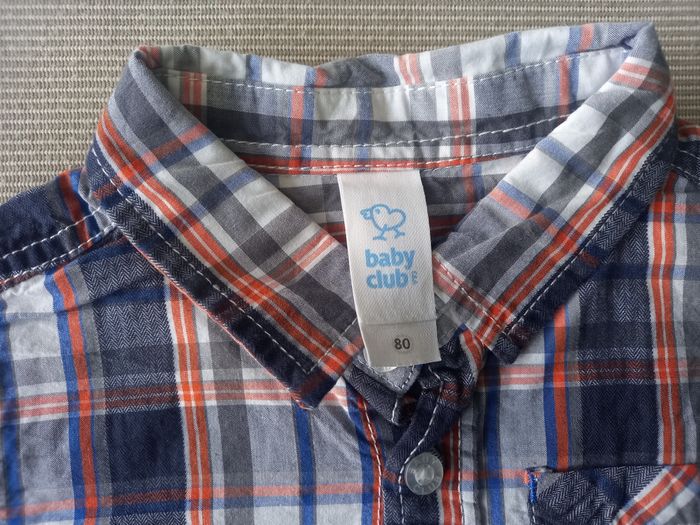 Chemise manches longues garçon Baby Club 80cm 12mois - photo numéro 2