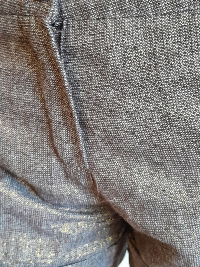 Short hiver taille haute T40 gris et dorée MYSTIC - photo numéro 3