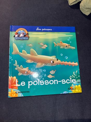 Livre pour enfants altaya les animaux marins et polaires le poisson-scie