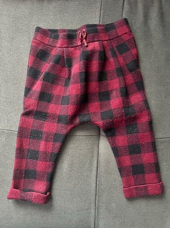 Pantalon chaud à carreaux 12 mois